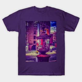 Manhattan Street Art Graffiti Stickers NYC T-Shirt